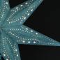 Preview: MINORIS Samt grün - Faltbarer Leuchtstern, Weihnachtsstern aus Papier mit 7 Zacken, 60 cm